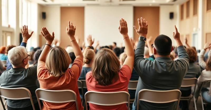 Buena Park council members at a public meeting